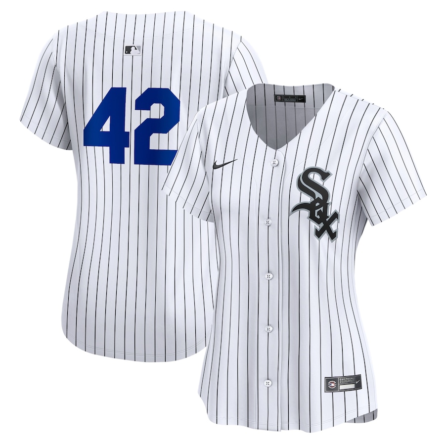 Chicago White Sox Women's 2024 Jackie Robinson Day Home Limited Jersey  White