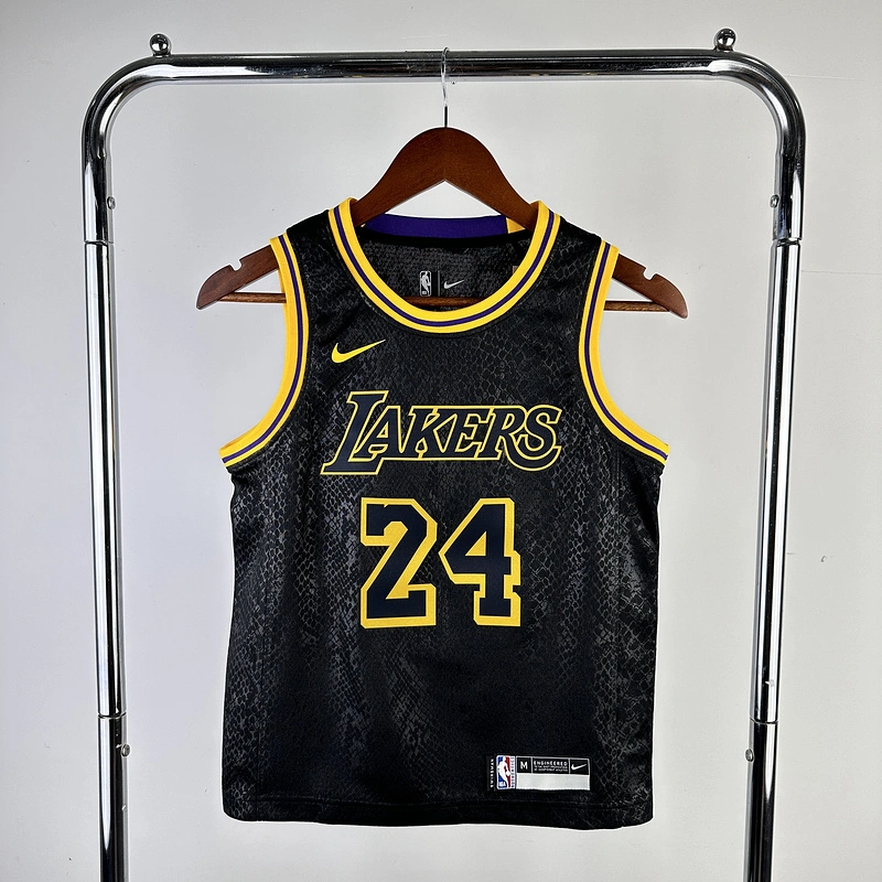Kids 2023 NBA Lakers 24 BRYANT Basketball Jersey