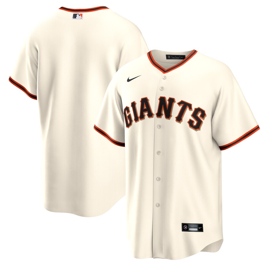 San Francisco Giants Home Blank Jersey Cream