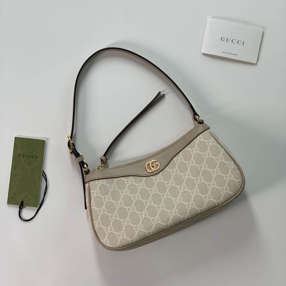 Gucci Ophidia GG Small Handbag Beige/Ebony 25cm/9.8in
