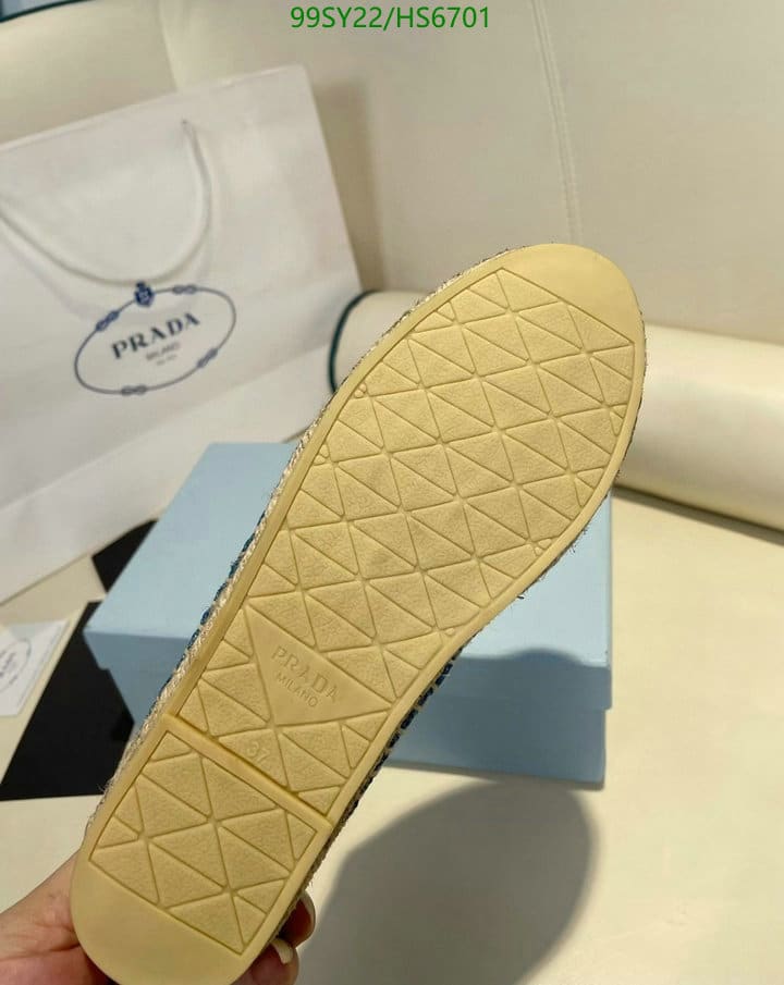Prada Linen Espadrilles Blue 1S841M376F0013F020