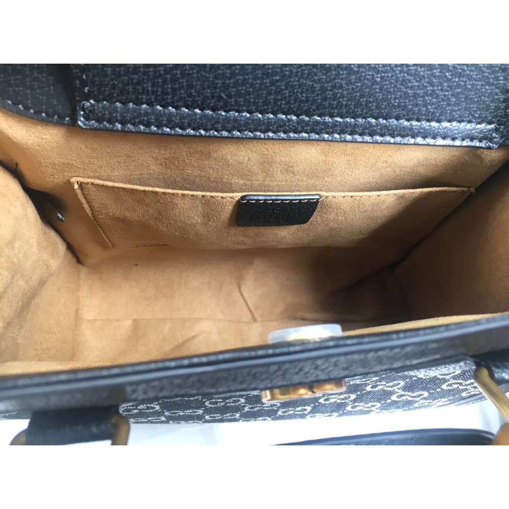 Gucci Diana Small Tote Bag in Black Denim