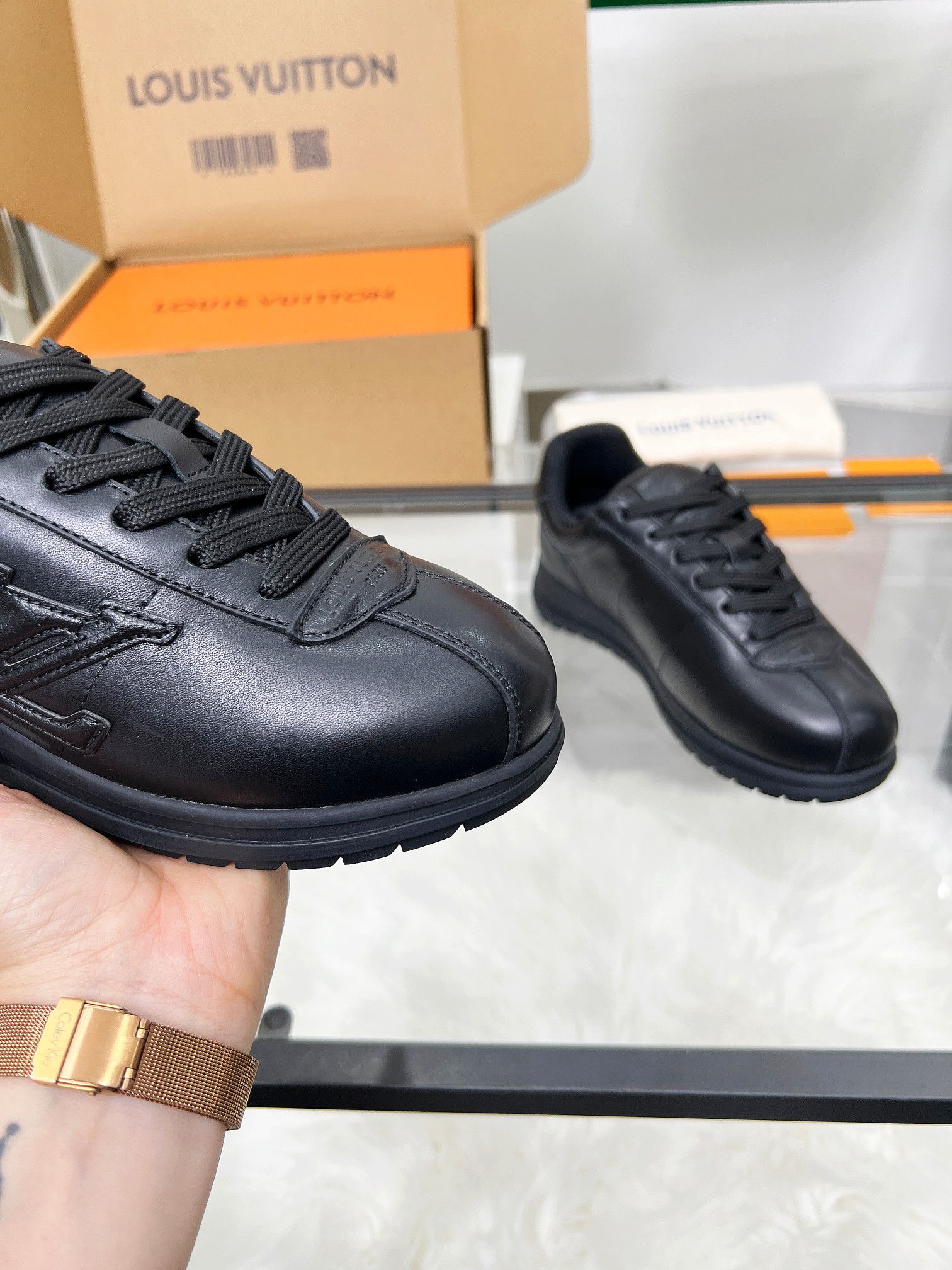 Louis Vuitton LV Trainer Triple Black Sneakers – Women’s Shoes