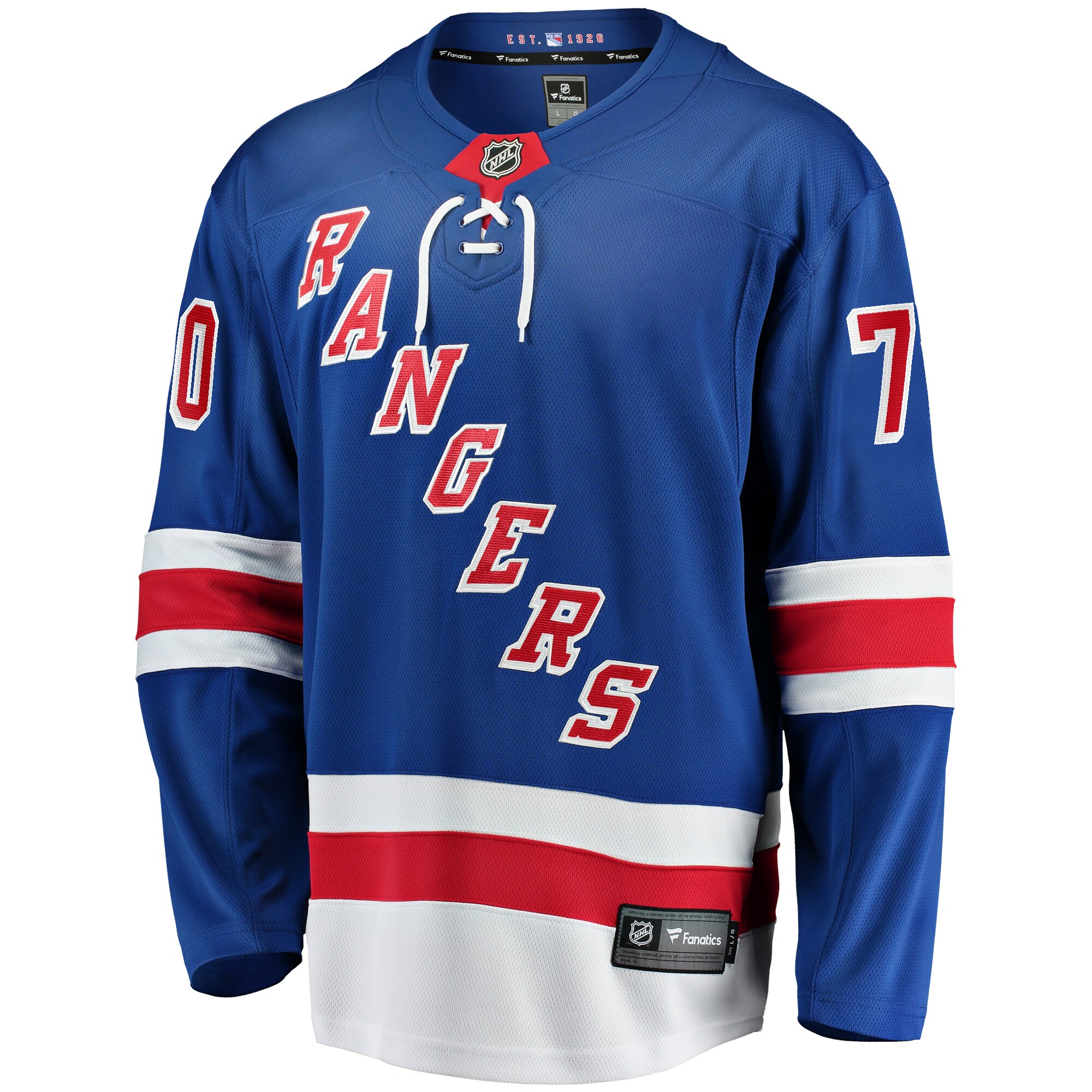 Louis Domingue New York Rangers Fanatics Home Breakaway Jersey – Blue