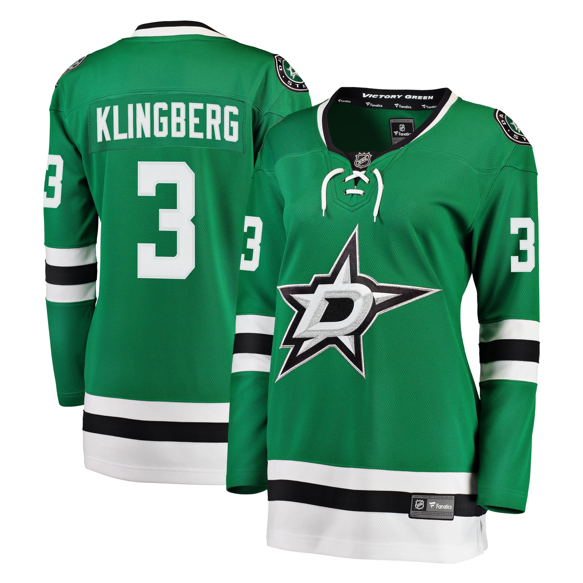John Klingberg Dallas Stars Fanatics Women’s Breakaway Player Jersey – Kelly Green