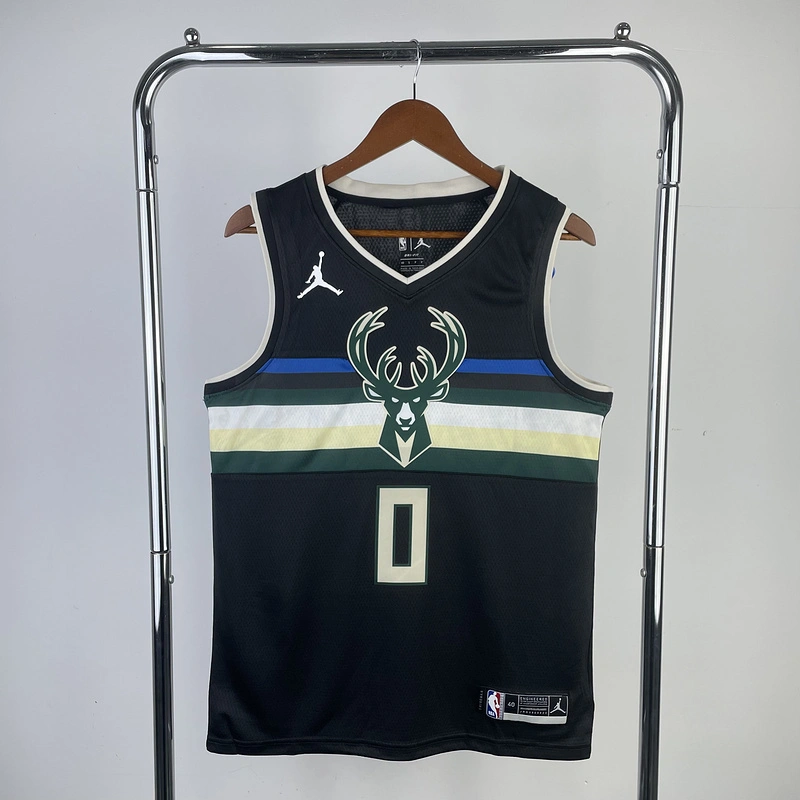 2021 NBA Milwaukee Bucks (0 LILLARD) Basketball Jersey