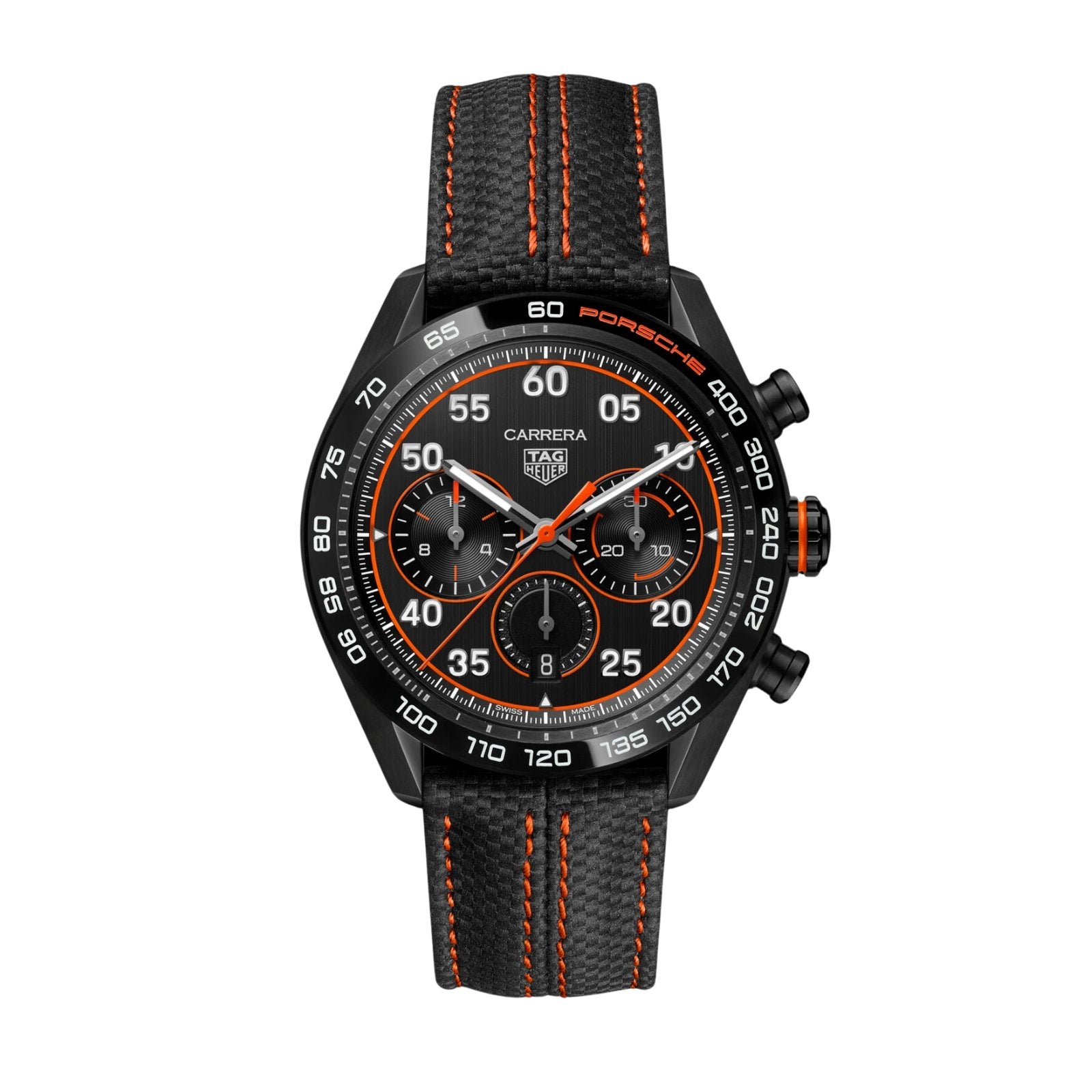 TAG Heuer Carrera Chronograph x Porsche Orange Racing Men's Watch CBN2A1M.FC6526