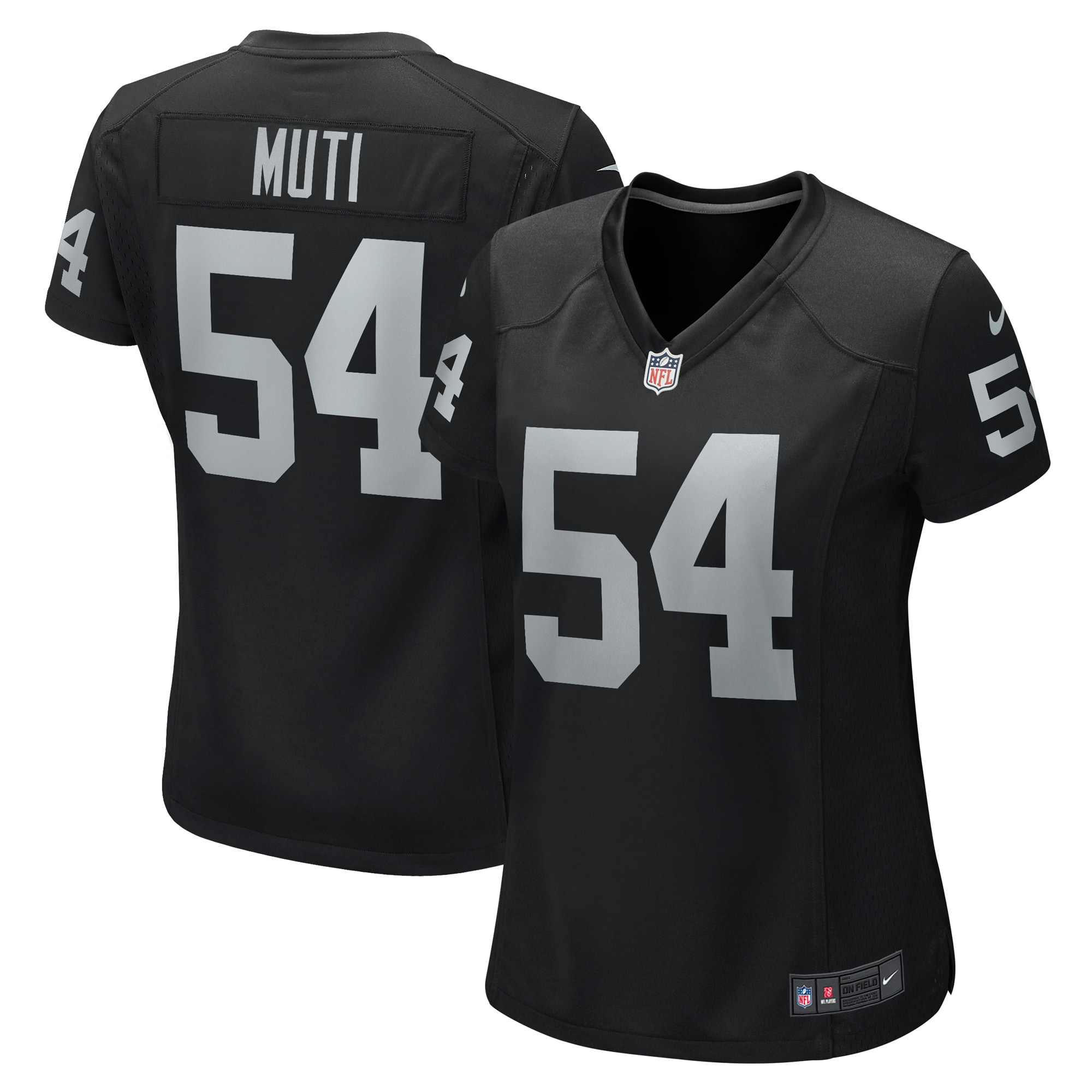 Netane Muti Las Vegas Raiders Nike Women's Team Game Jersey -  Black