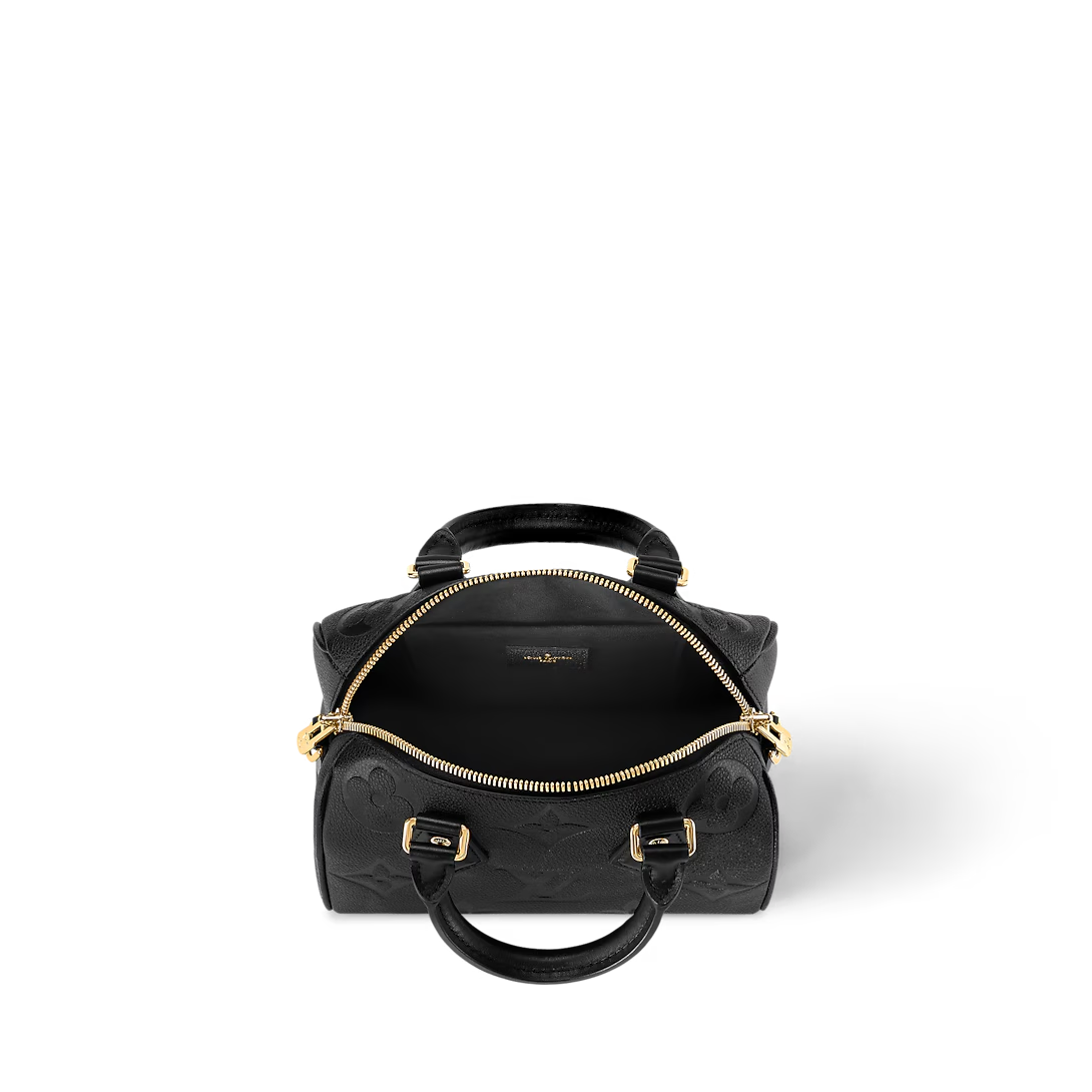 Louis VuittonSpeedy Bandouliere Bag Monogram Empreinte Giant 20 Black 20cm M58953