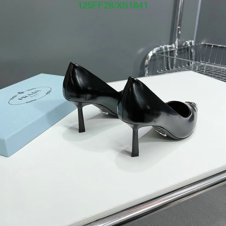 Prada Brushed Leather Pumps Black