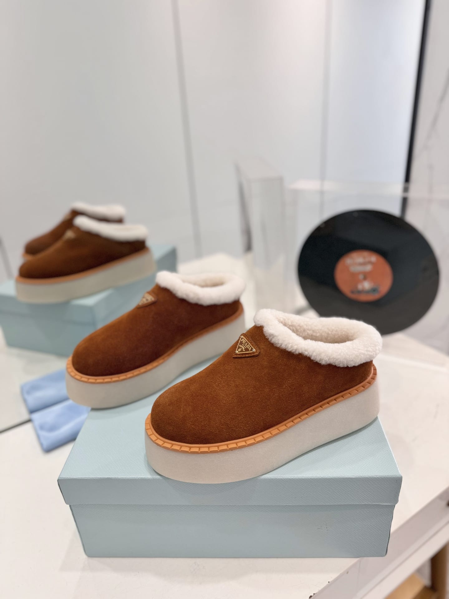 Prada Suede Mules Cinnamon 1S715N X0O F0401 F Zg50