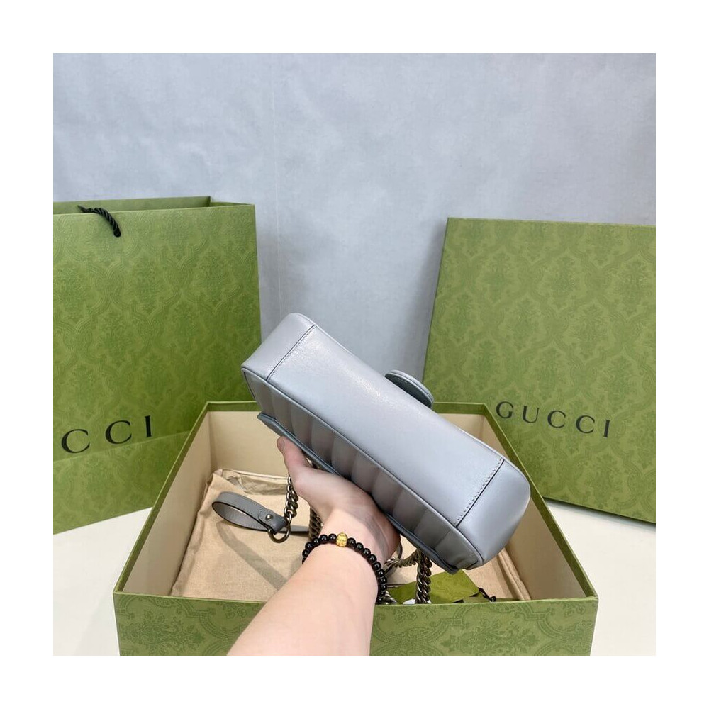Gucci GG Marmont Mini Shoulder Bag Grey