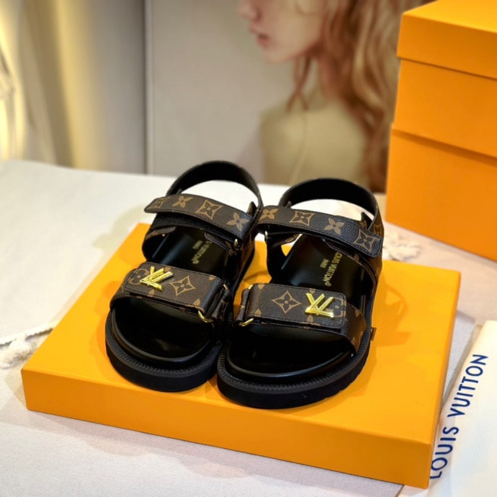 Louis Vuitton Lv Sunset Flat Comfort Sandal Cacao Brown 1Acmy5