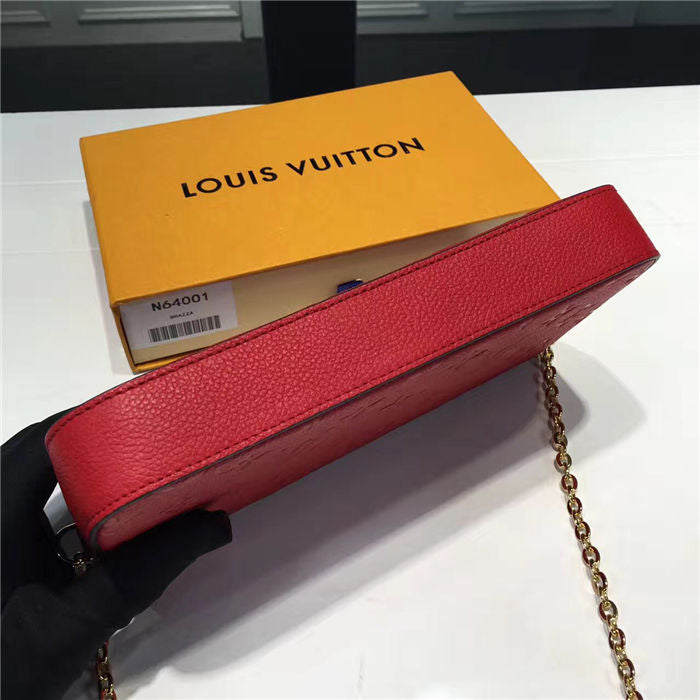 Louis Vuitton F Licie Pochette Scarlet Red 21cm/8.3in