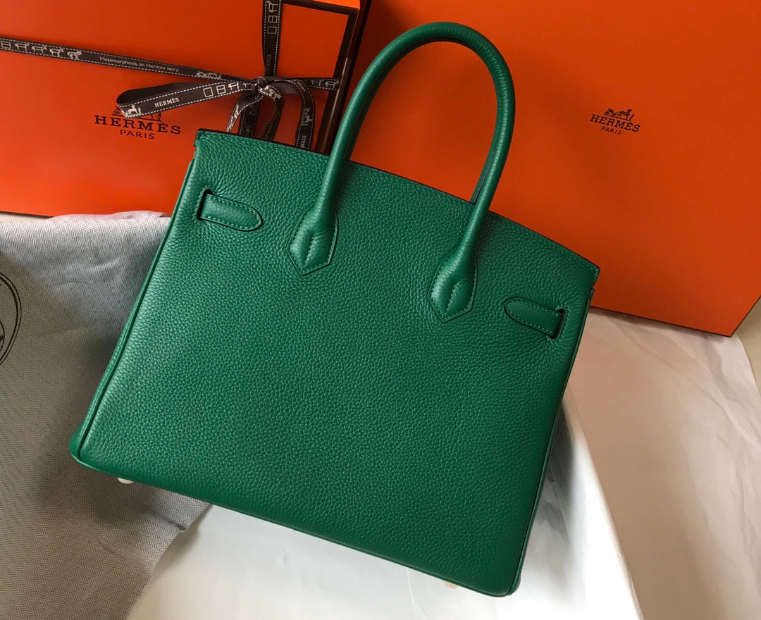 Hermes Birkin Green Togo Leather Gold Hardware