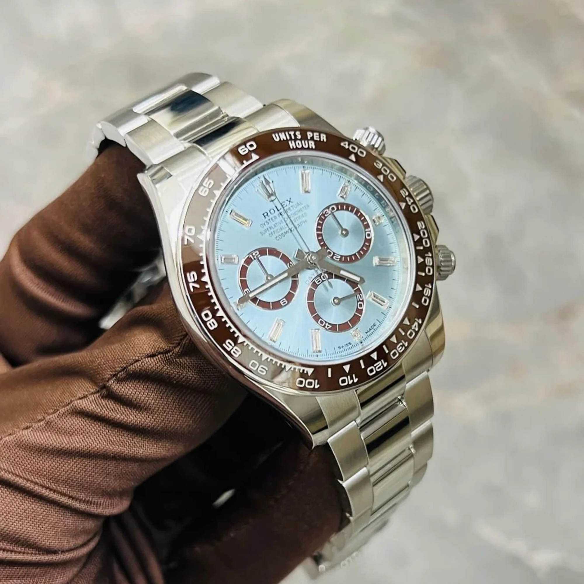 Rolex Daytona 40 mm Ice blue Dial 126506 “Platona”