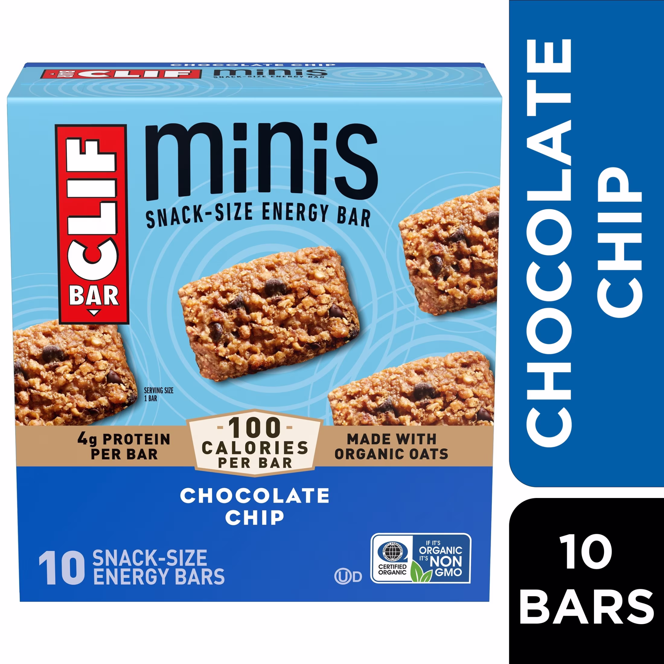 (9 pack) CLIF BAR Minis Chocolate Chip Flavor Snack-Size Energy Bars, 10ct