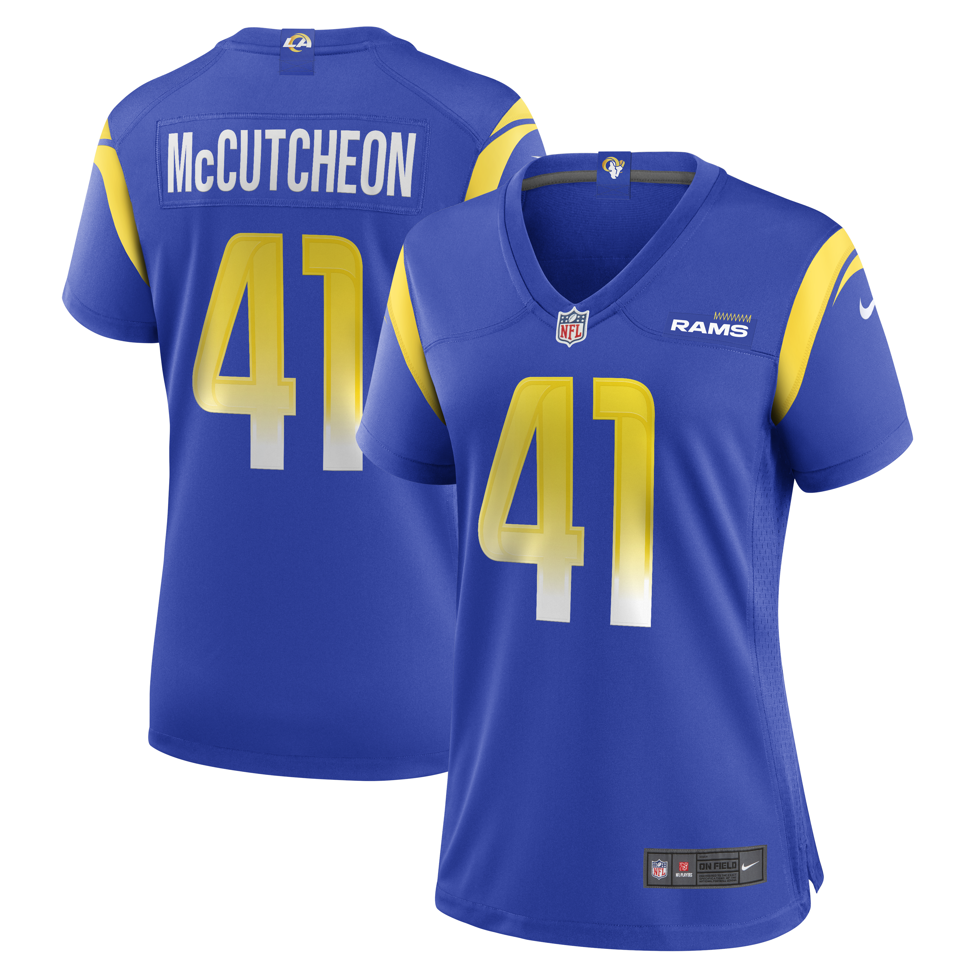 Cameron McCutcheon Los Angeles Rams Nike Women's  Game Jersey - Royal