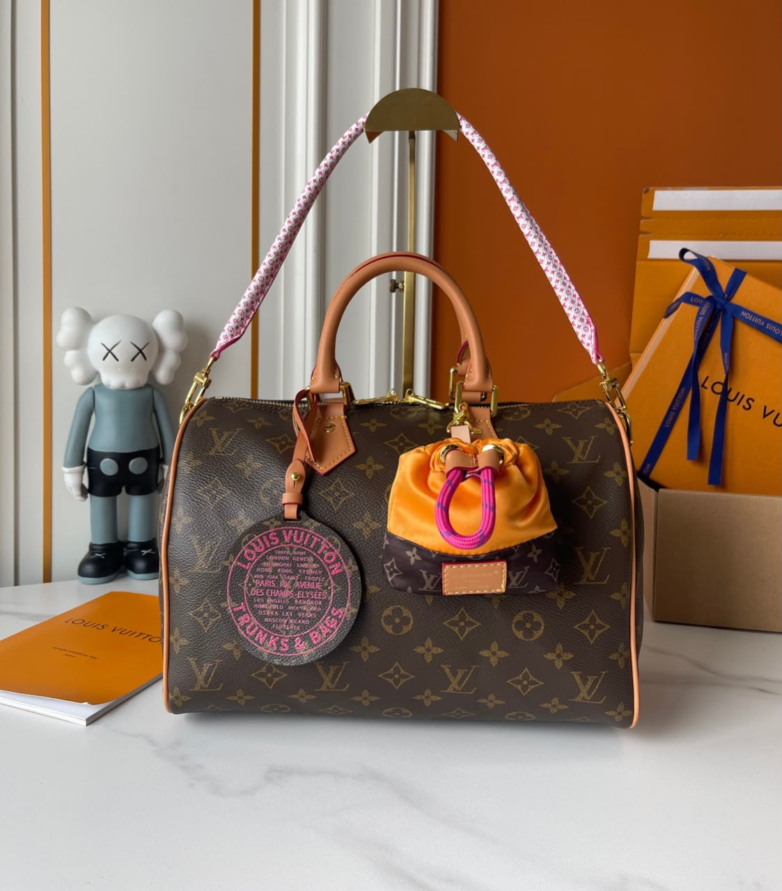 Louis Vuitton Speedy Soft 30 Bag Monogram Orange M27512