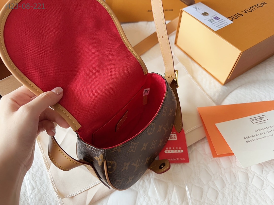 Louis Vuitton Tambourine Shoulder Bag Brown 18Cm M44860