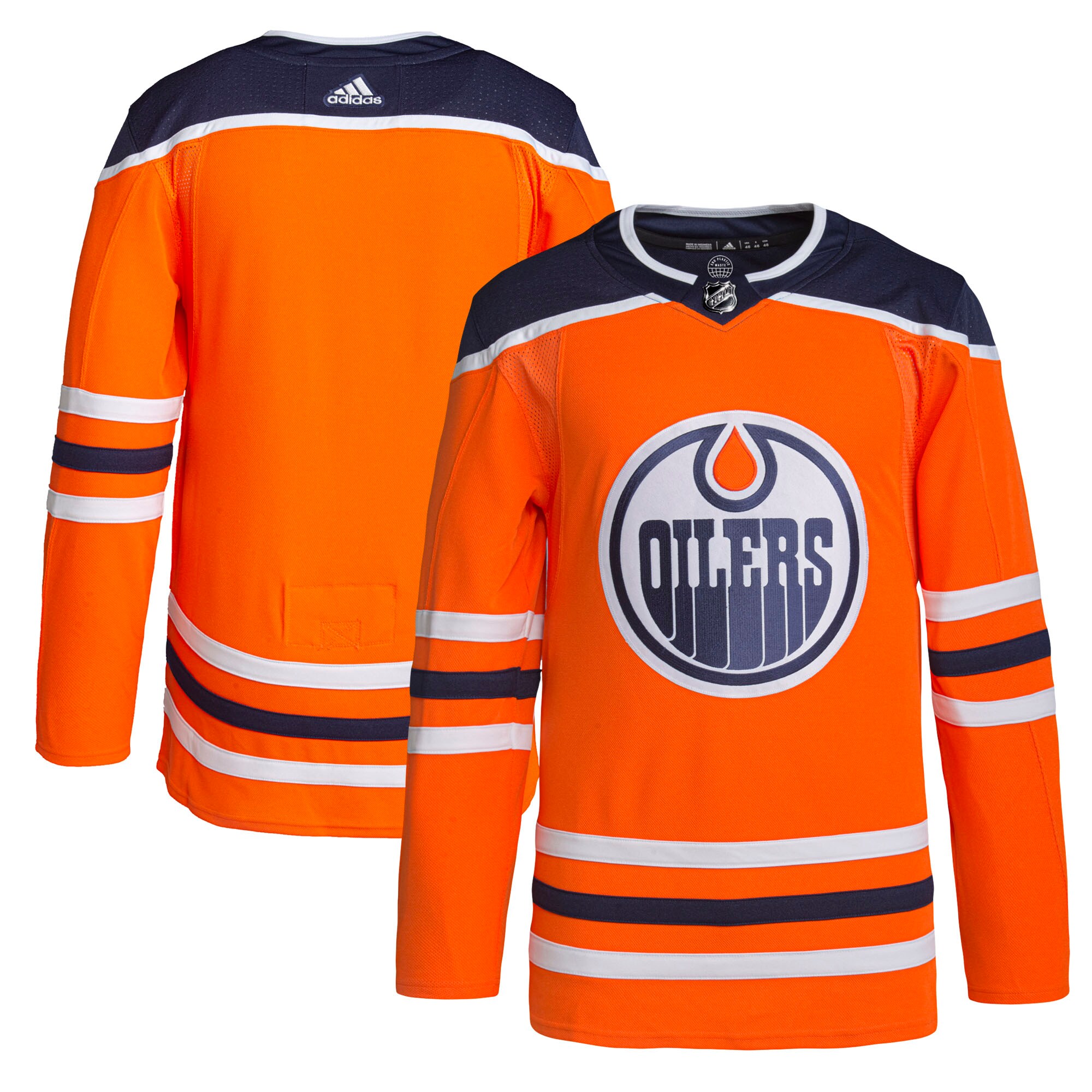 Edmonton Oilers adidas Men’s Home Authentic Jersey – Orange