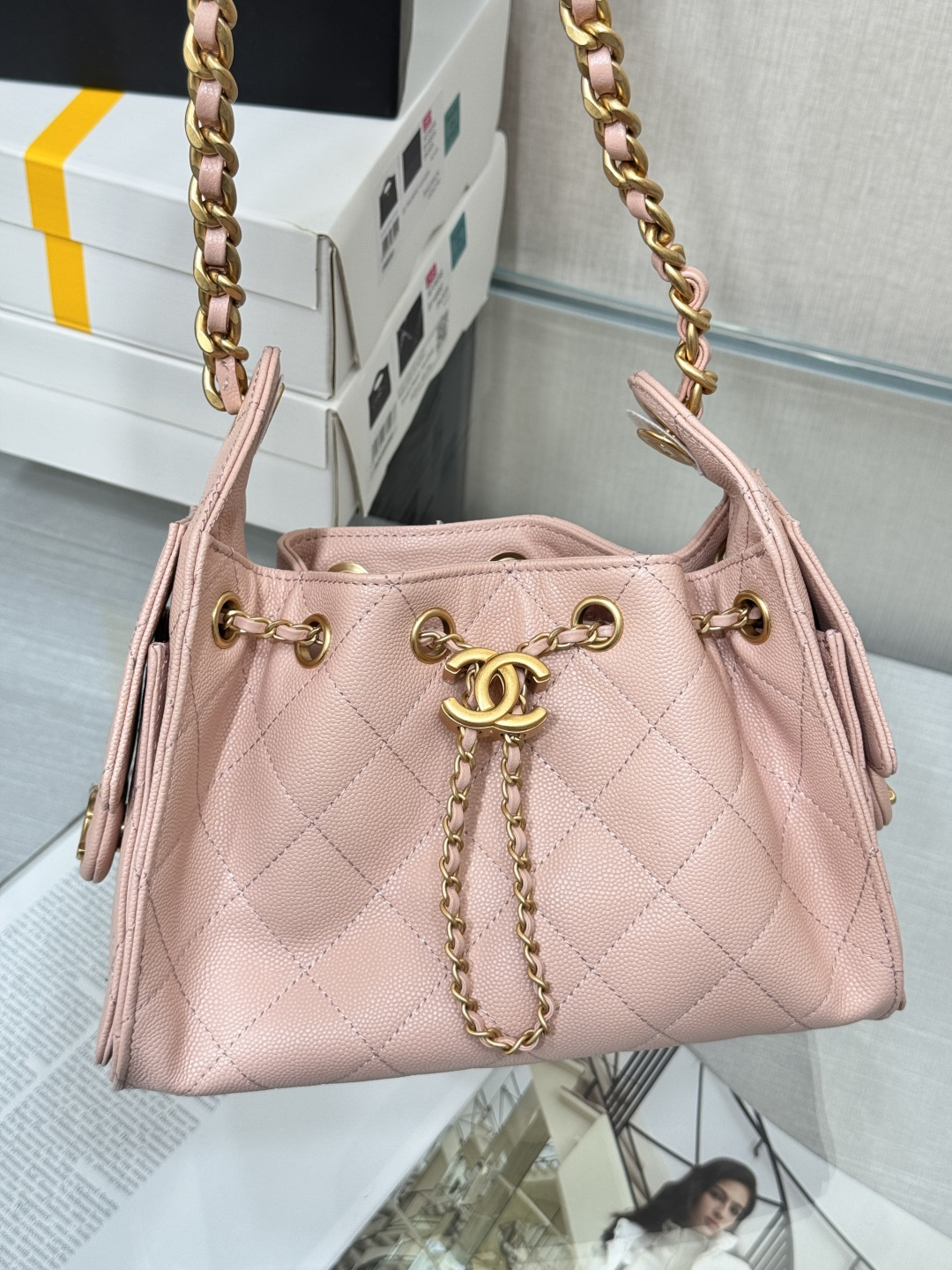 25Bag Mini Drawstring Bag（Pink）