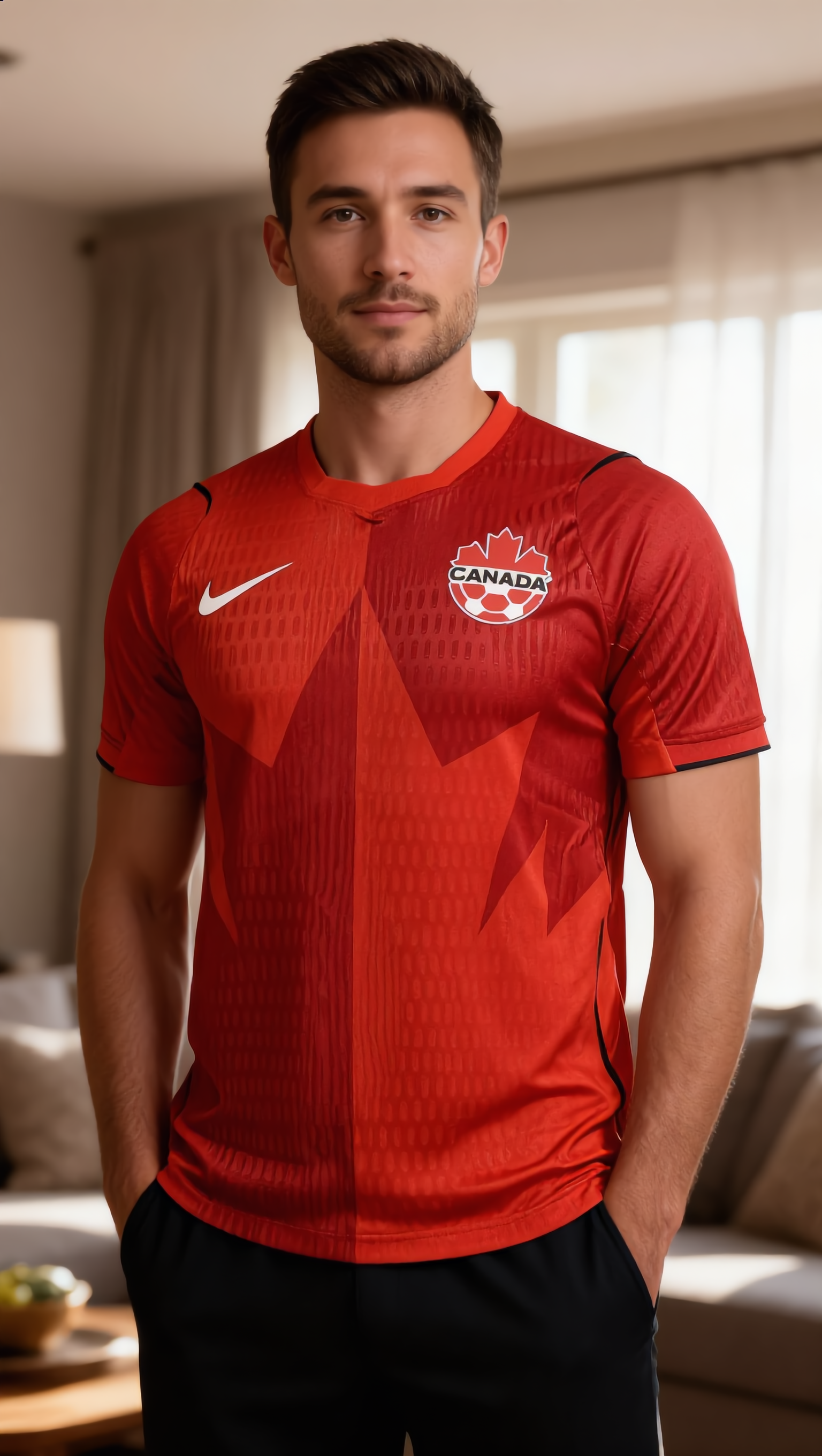 World Cup 2026 Canada Team Home Football Jersey Player Version - JerseyFun