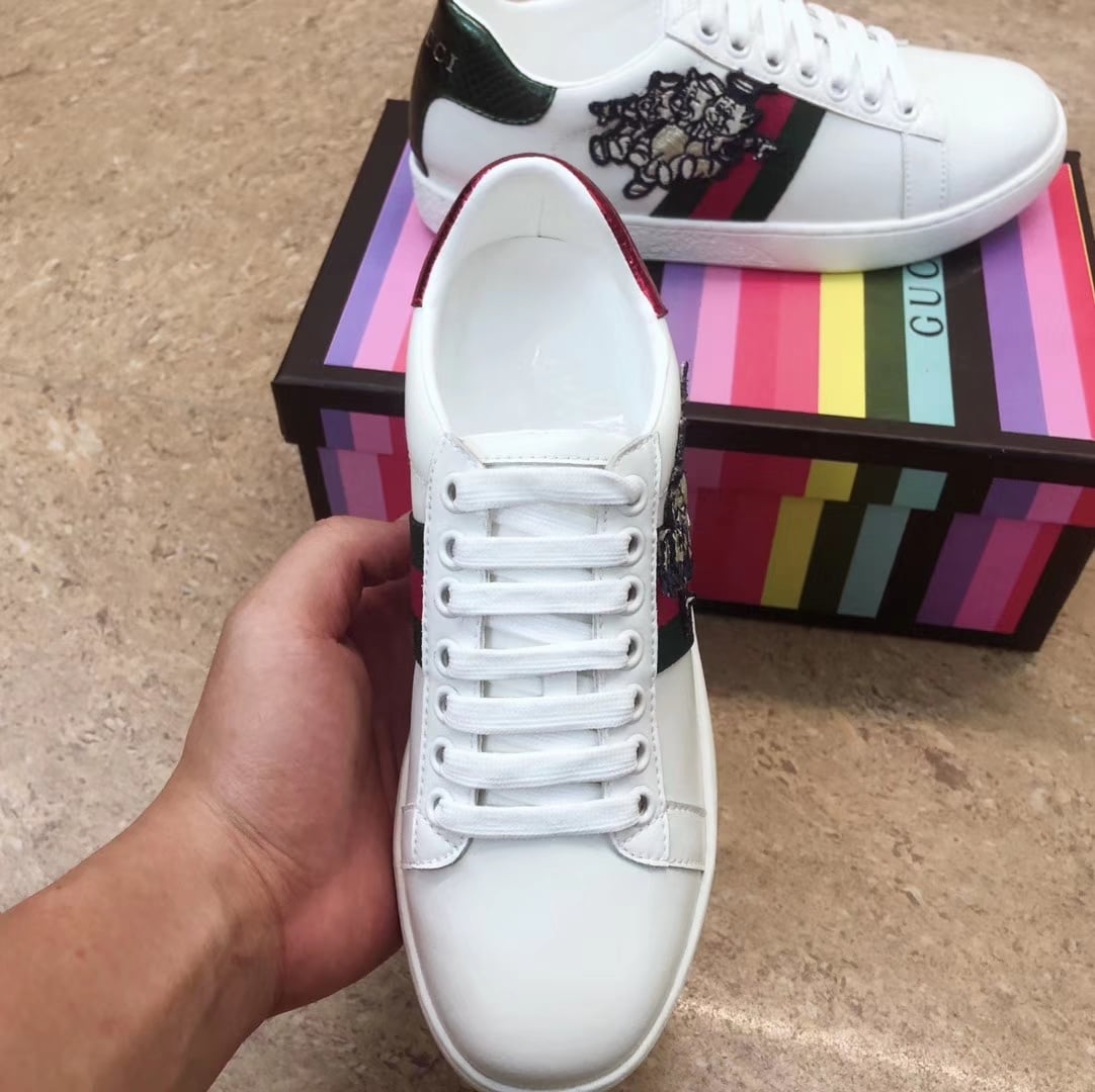 Gucci Women’S Ace Sneaker With Three Little Pig