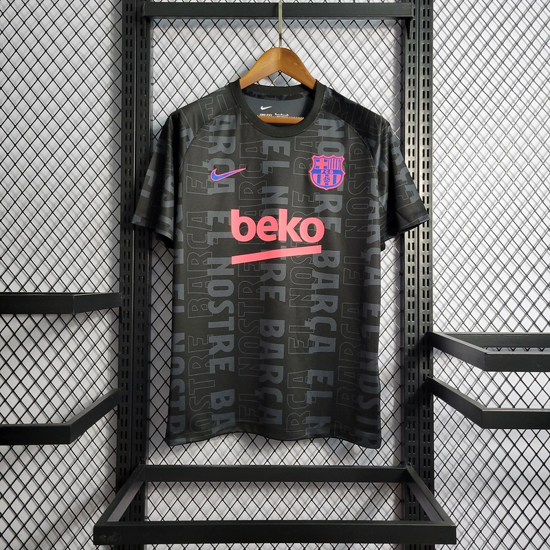 2022 Barcelona Black Training Football jersey
