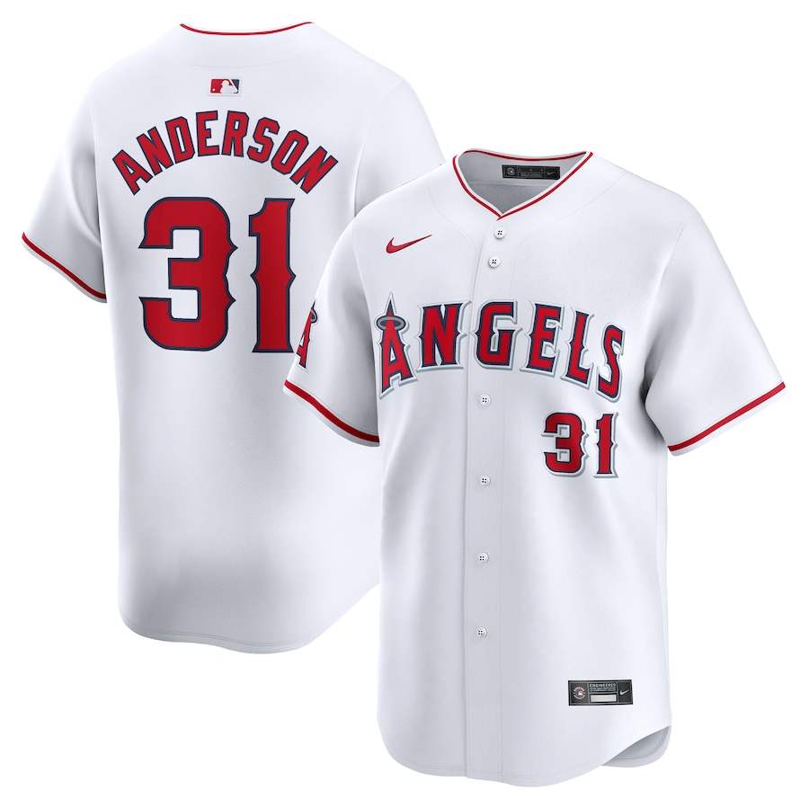 Tyler Anderson Los Angeles Angels Home Limited Player Jersey White