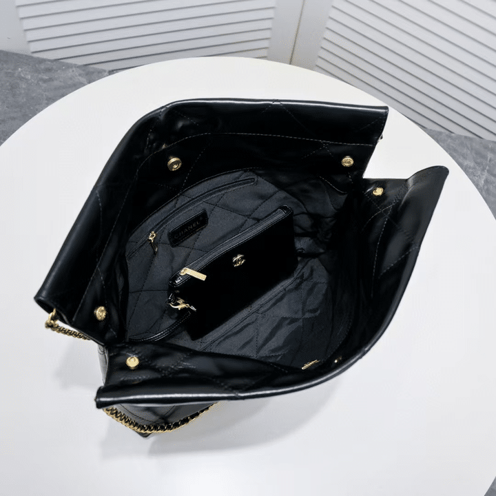 Chanel 22 Handbag Black 35cm/13.8in As3261
