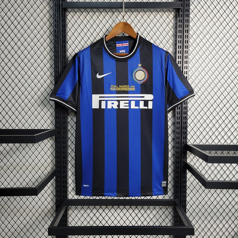 Retro 2009-10 Inter Milan Home J.ZANETTI SNEIJDER BALOTELLI MILITO ETO'O Football jersey retro