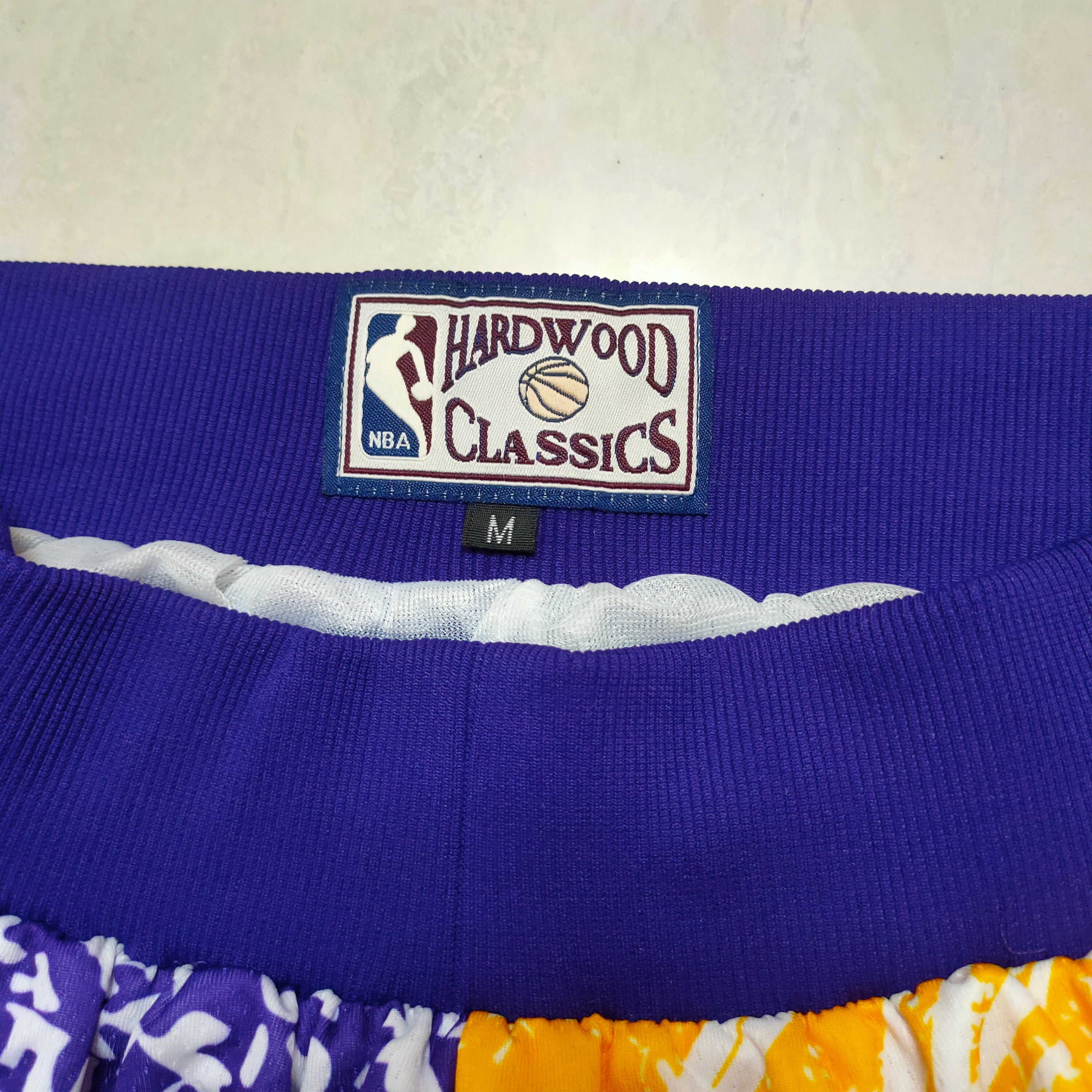 Los Angeles Lakers mitchellNess mN large team logo basketball sweatpants