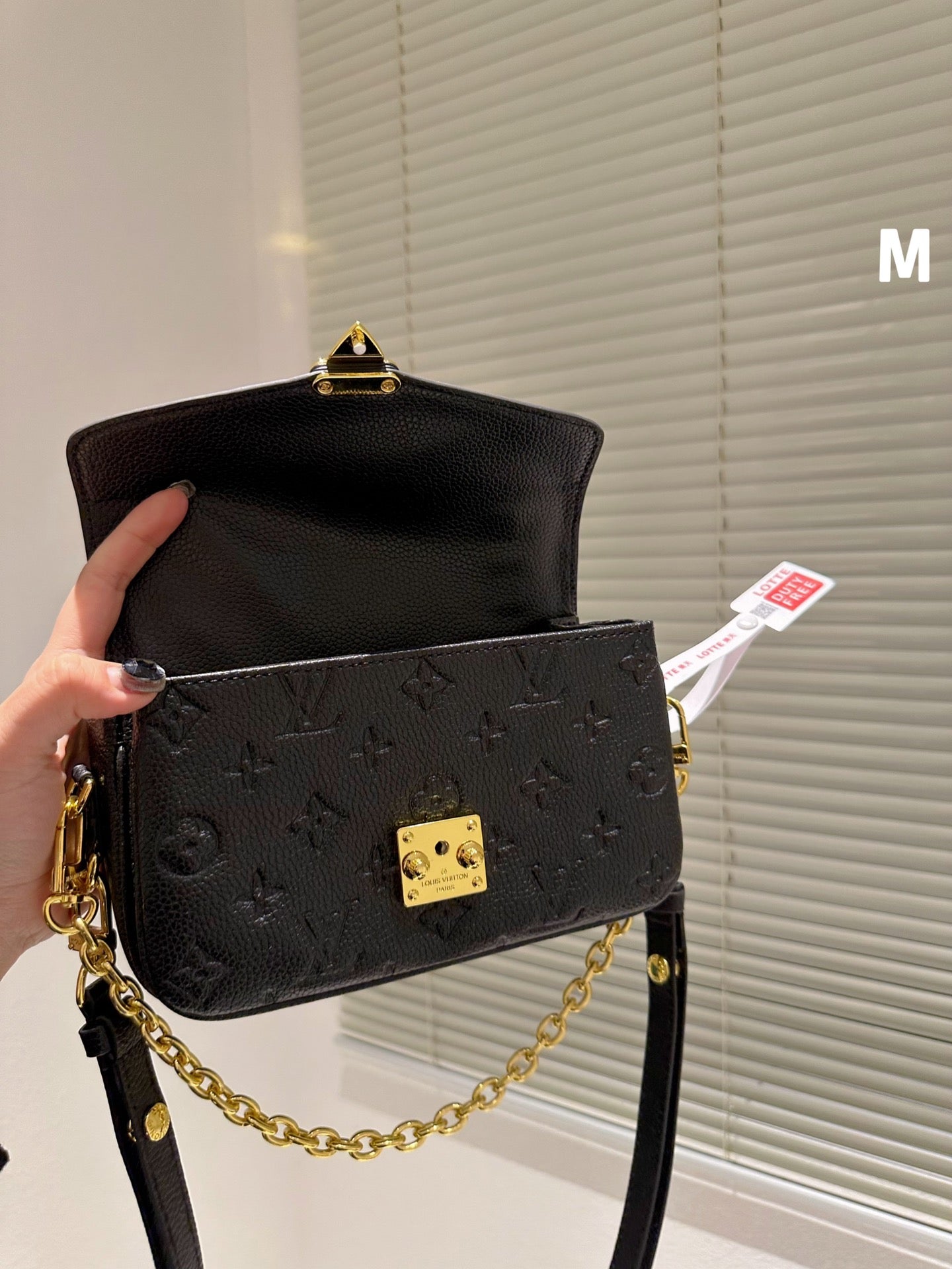 Louis Vuitton Micro Metis Black With Gold Chain 25Cm M41487