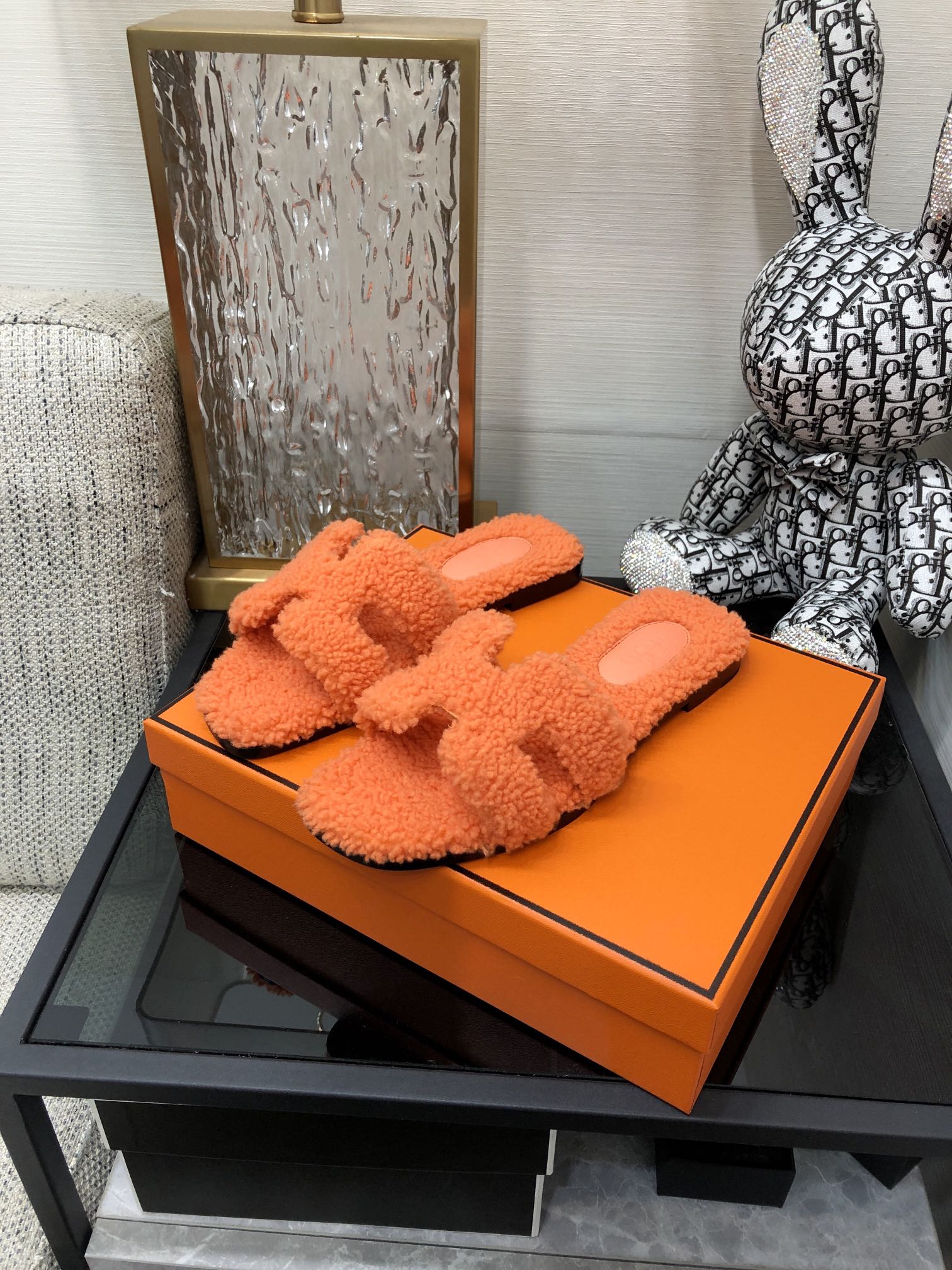HERMES ORANGE ORAN SANDAL FOR WOMEN