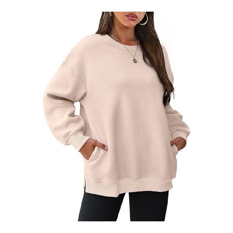 Oversized Sweatshirt for Women Crewneck Fleece Pullover Fall Outfits