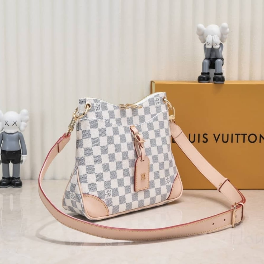 Louis Vuitton Odéon Shoulder Bag Damier Azur 26Cm