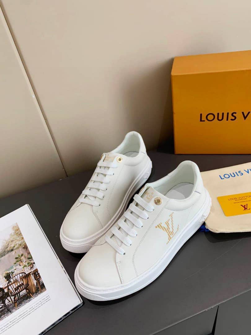 Louis Vuitton Time Out Sneaker White And Yellow