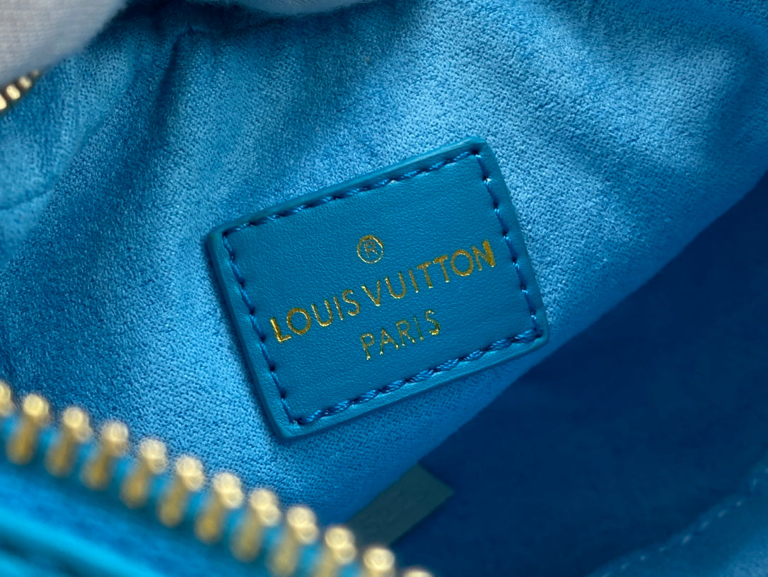 Louis Vuitton Loop Baguette Bag Blue 23Cm M22593