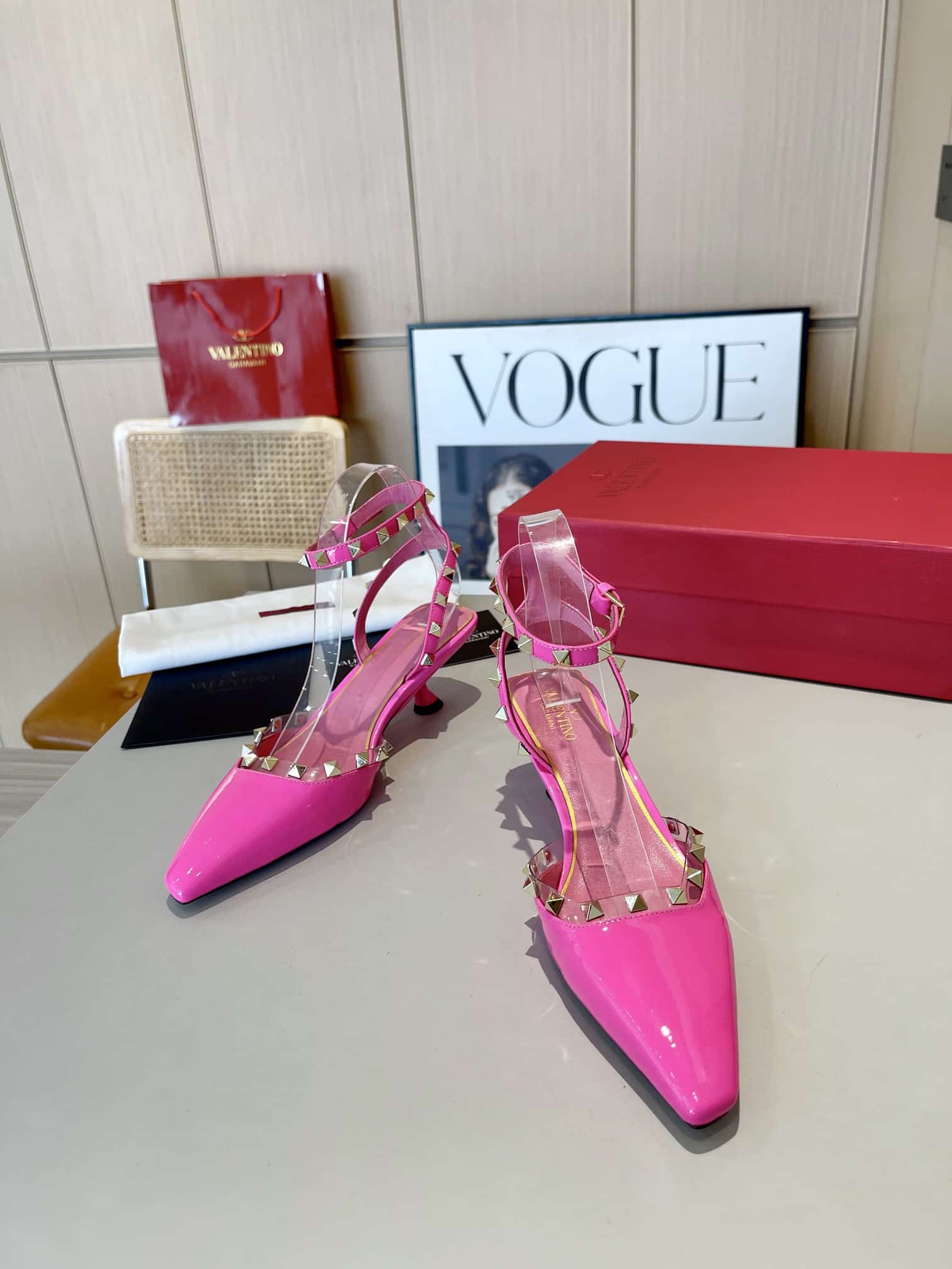 Valentino Garavani Rockstud Couture Pumps Pink