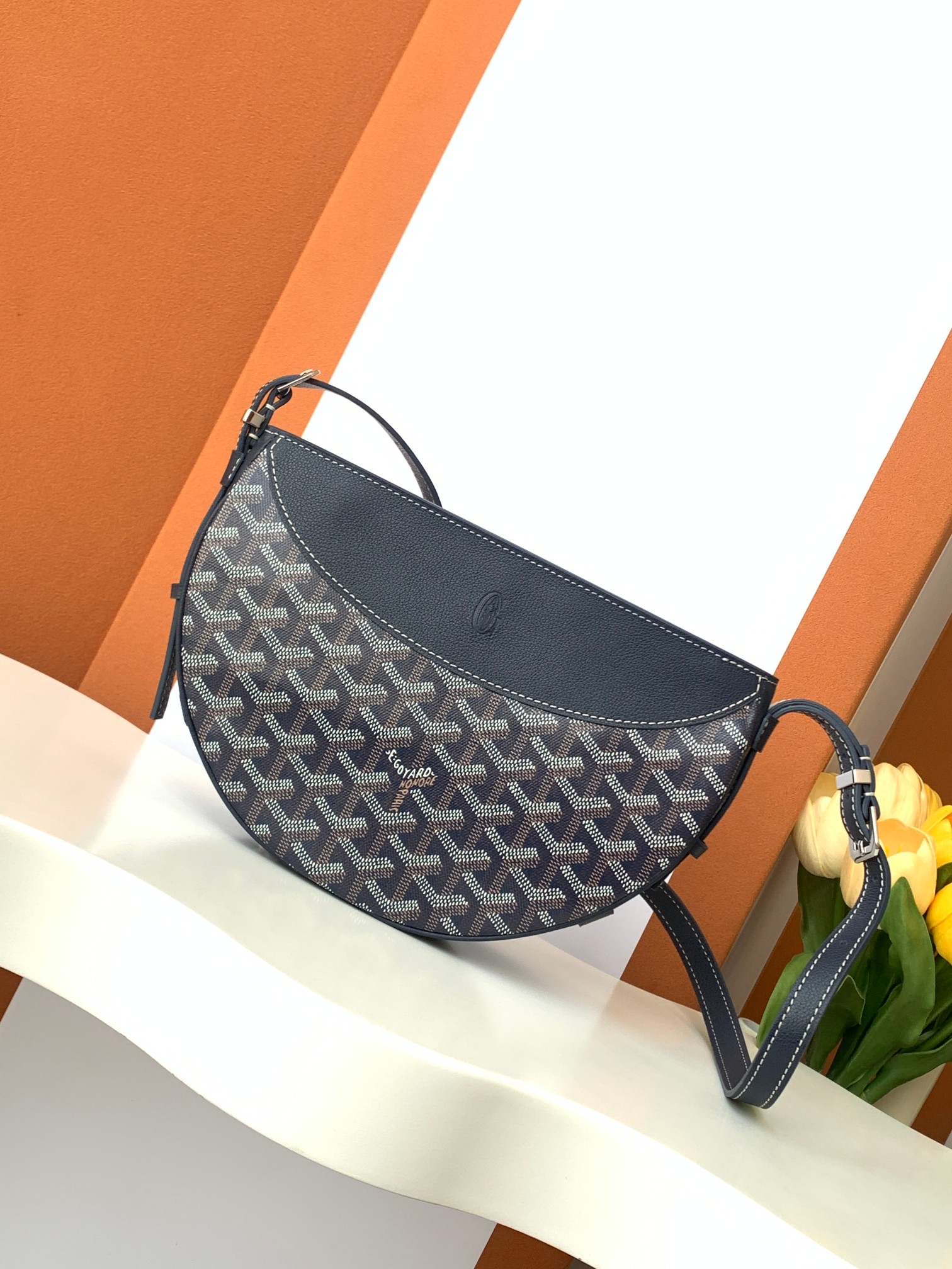 Goyard Hirondelle Bag – Bagistry Closet 25cm Navy Blue