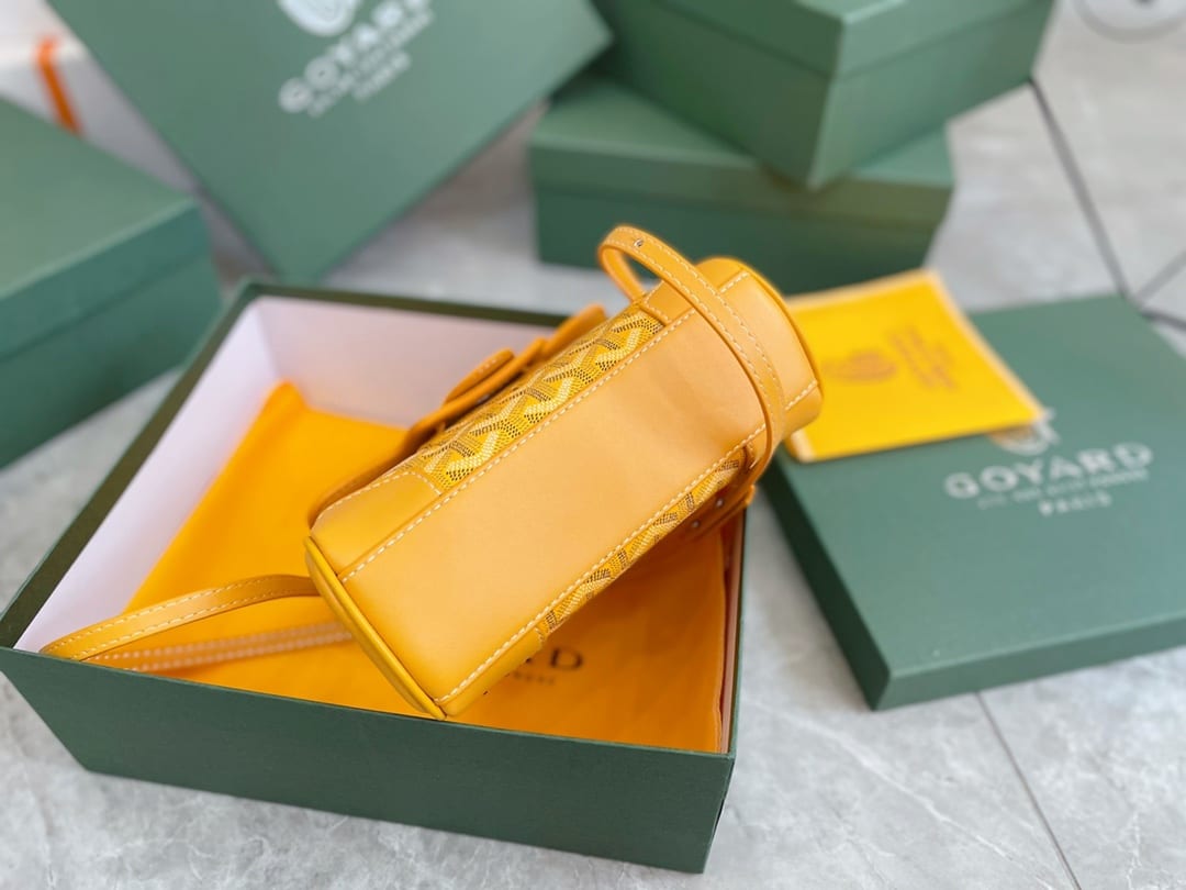 GOYARD SAÏGON SOUPLE MINI BAG YELLOW 20CM