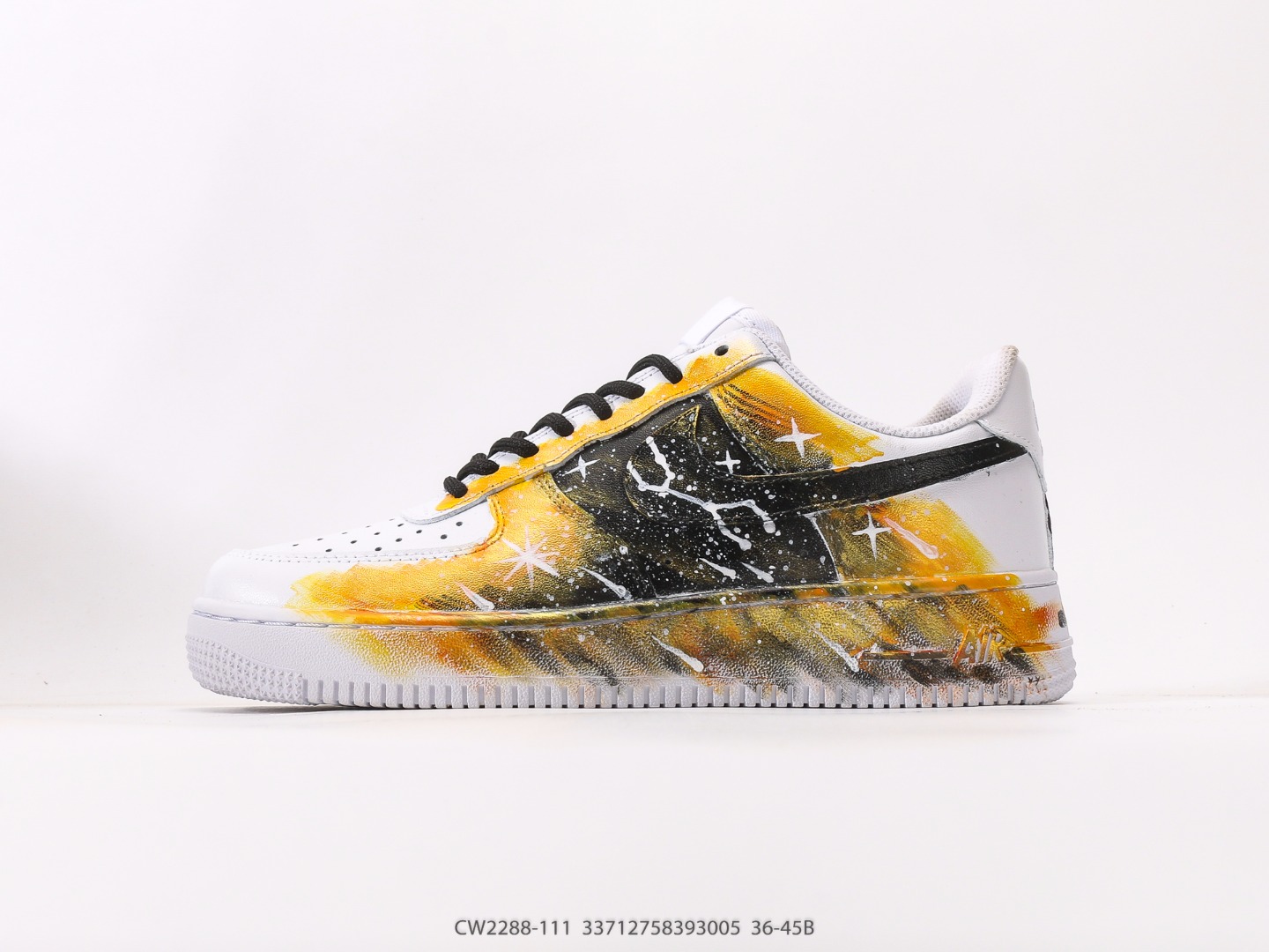Nike Air Force 1 Low Galaxy Yellow Custom