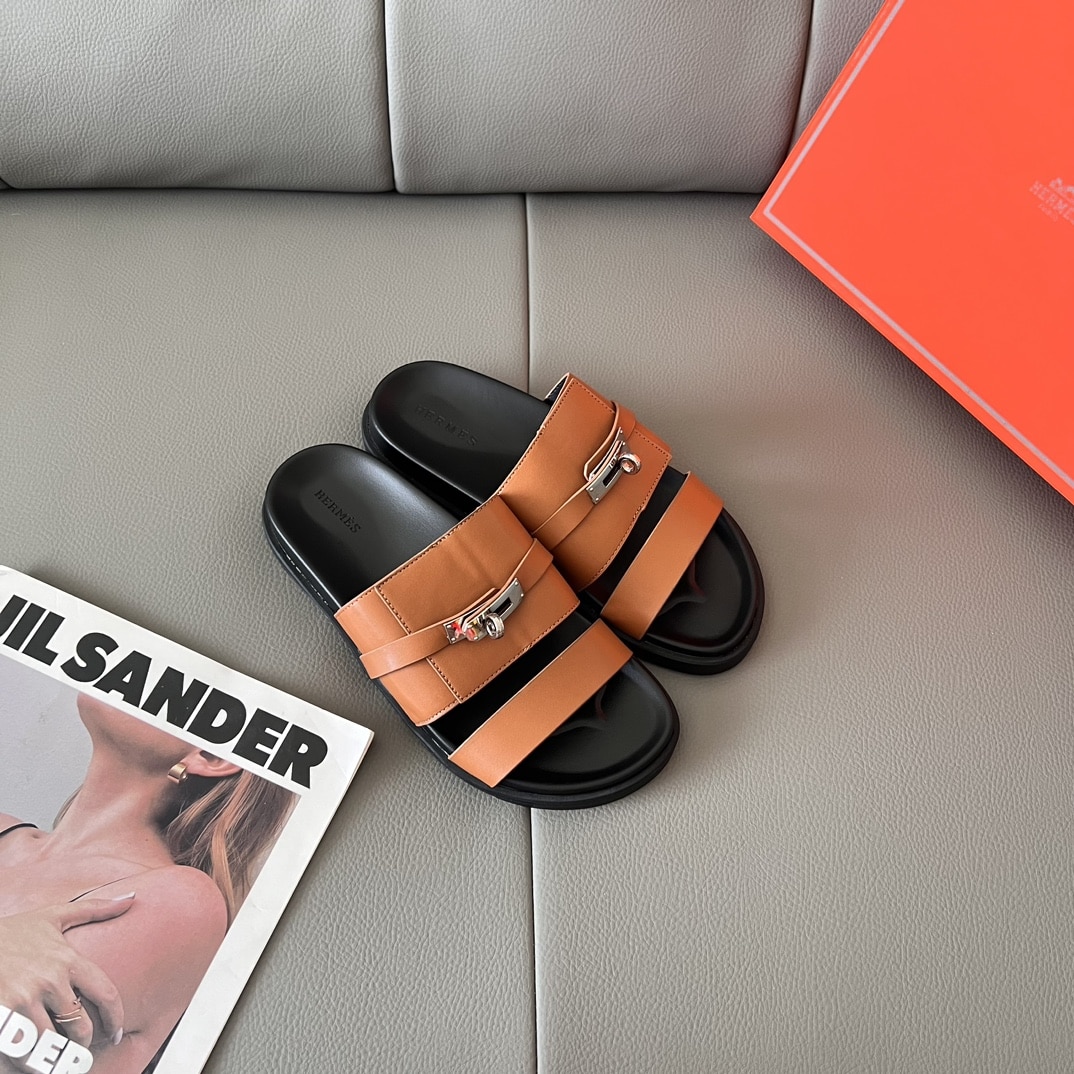 Hermes Jackson Sandal Naturel H H251863Zhnh410