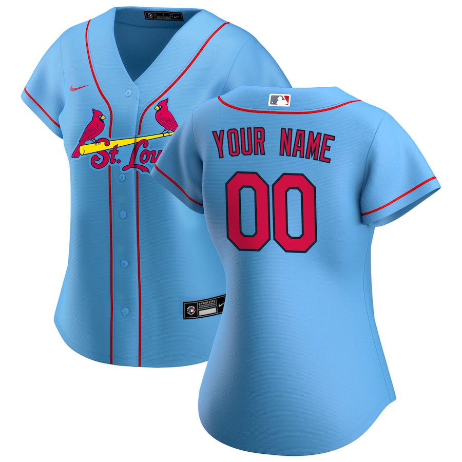 St. Louis Cardinals Women's Alternate Custom Jersey Blue