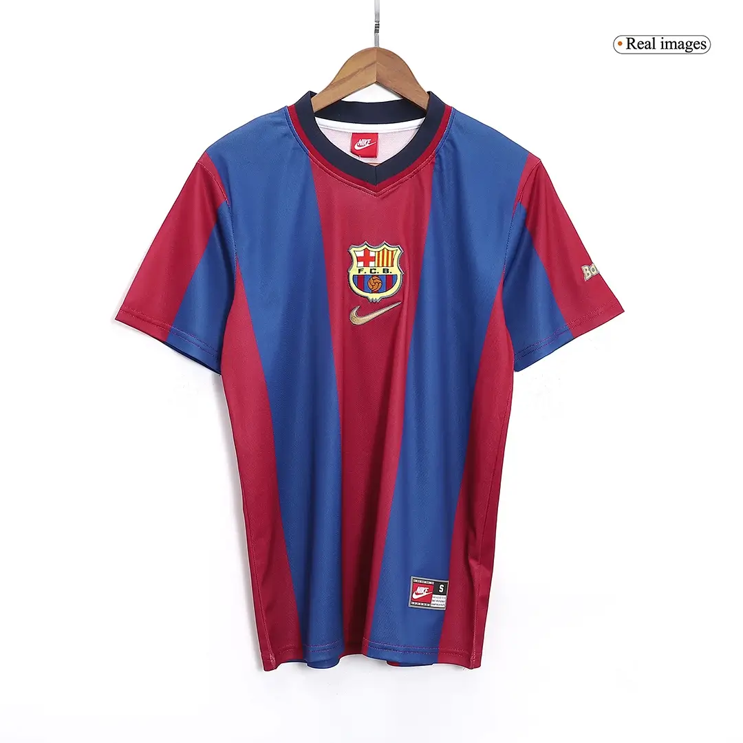 Retro Barcelona 1998/99 Home Soccer Jersey
