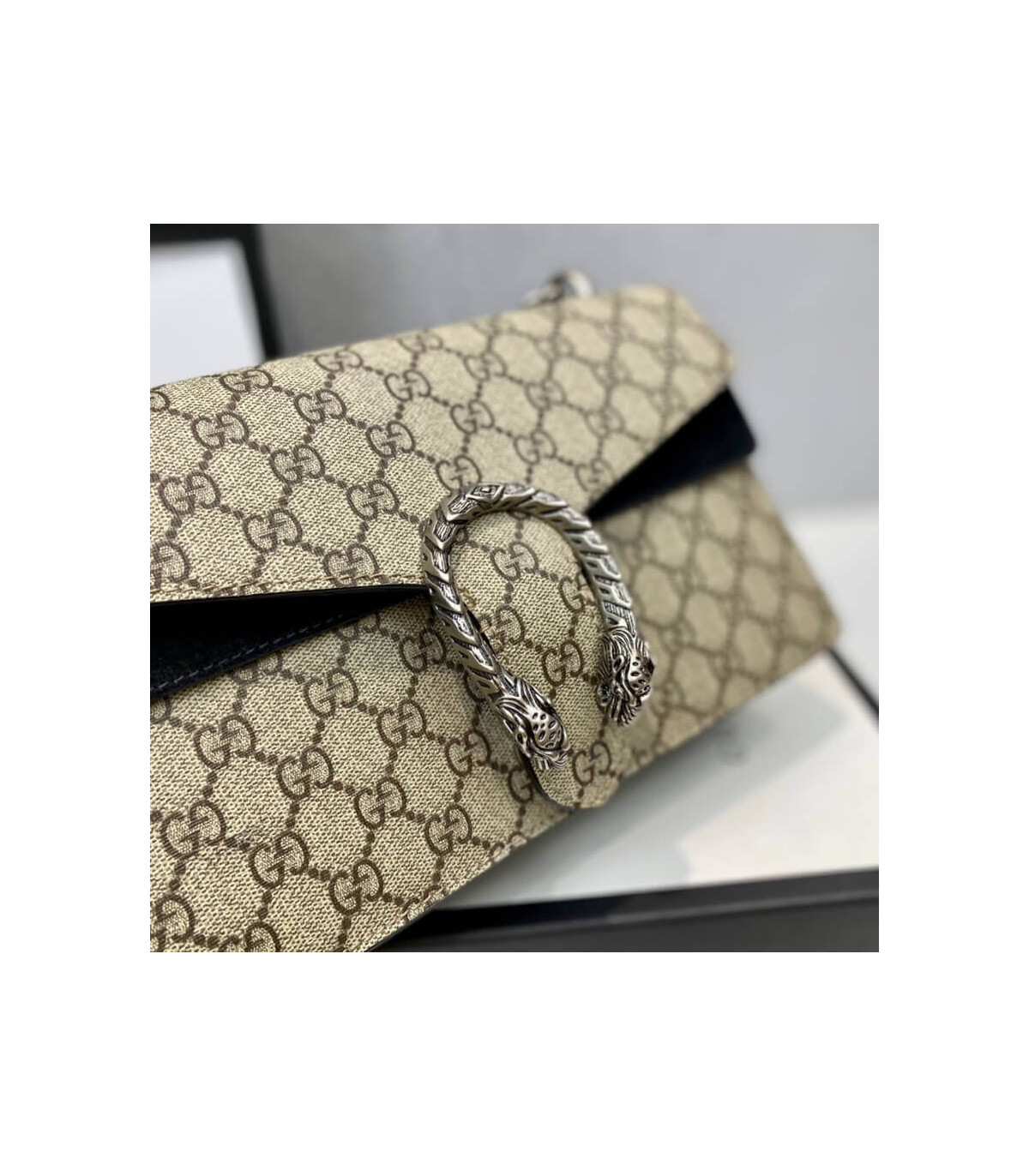 Gucci Dionysus Small GG Shoulder Bag Black