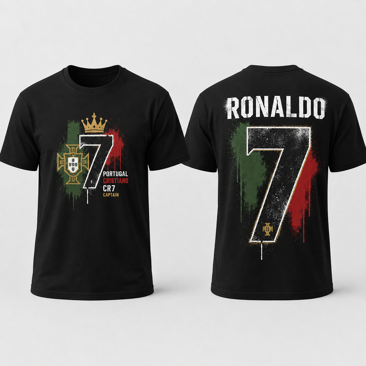 Cristiano Ronaldo Number Pure Cotton T-Shirt – Limited-Time Offer