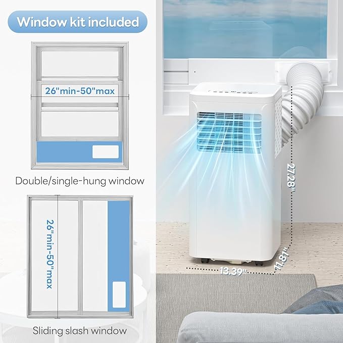 Portable Air Conditioners, 8000/10000 BTU | 3-in-1 Portable AC for Indoor Use A5407