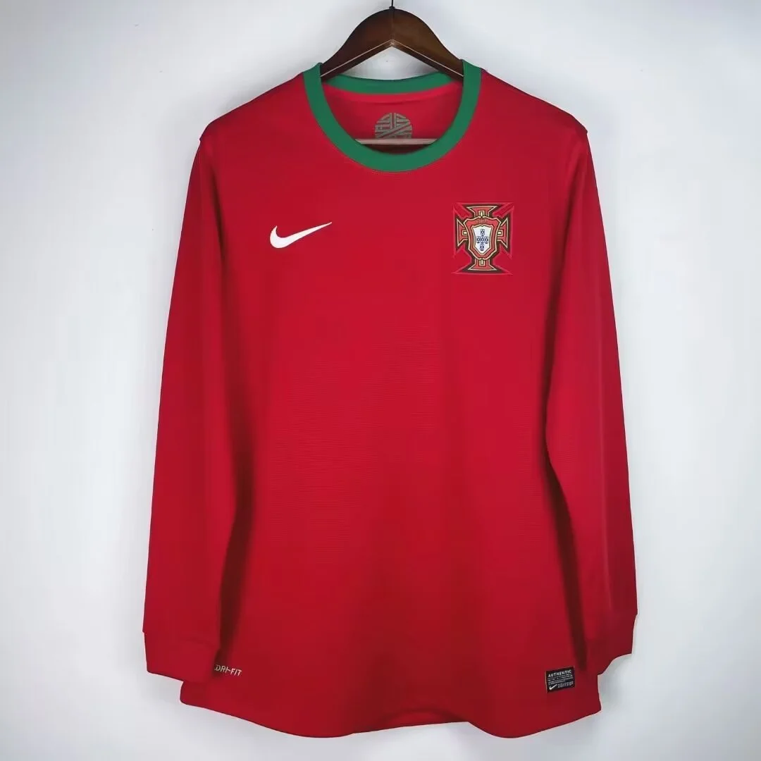 retro 2012 Portugal home long-sleeved football jersey retro